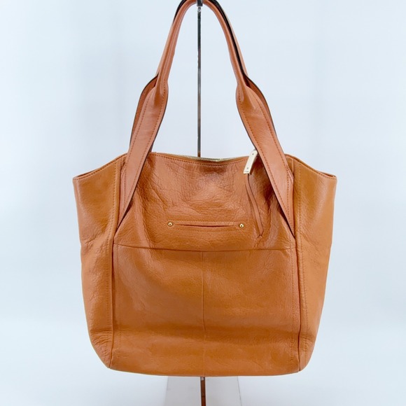 B. Makowsky Dunaway Glove Leather Tote Nutmeg Leather Hobo Shoulder Bag Gift - Picture 8 of 16